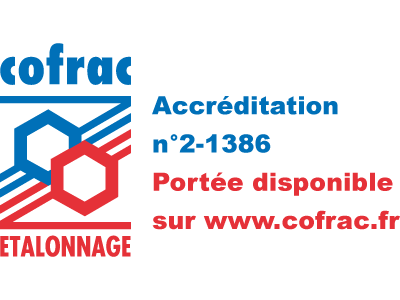 Metrology laboratory certified by COFRAC